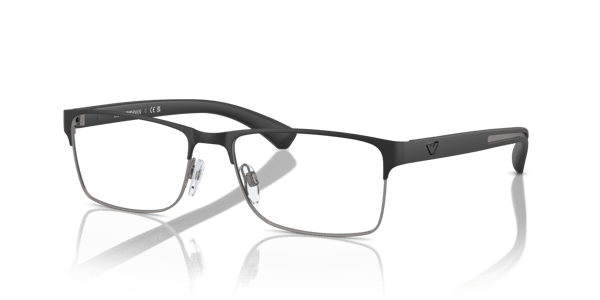 Emporio Armani EA1052 Rubber Black & Gunmetal