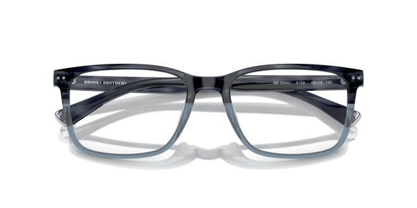 Brooks Brothers BB2064U Transparent Blue Horn