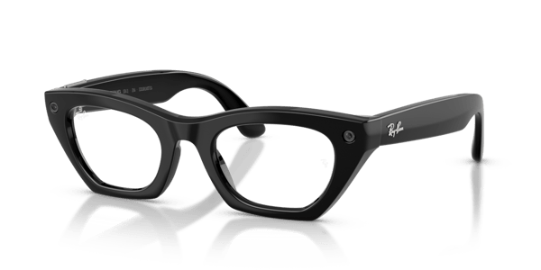 Ray-Ban Meta RW4015 Shiny Black/Clear to Green Transitions