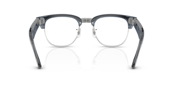 Ray-Ban Meta RW7004 Shiny Transparent Sky Blue/Clear to Sapphire Transitions