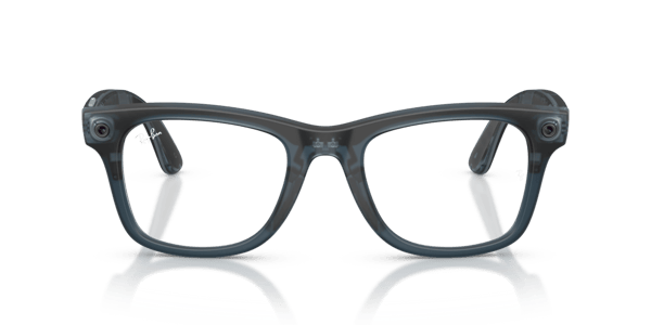 Ray-Ban Meta RW4011 Matte Transparent Ocean Blue/Clear to Grey Transitions