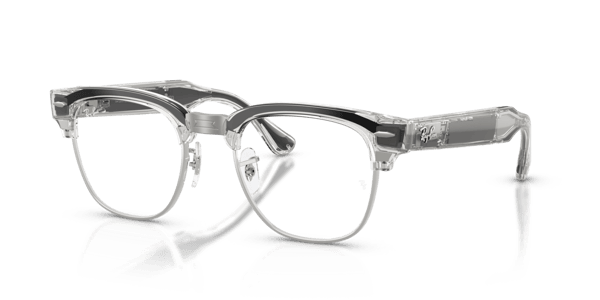 Ray-Ban Meta RW7004V Polished Transparent Iron Grey/Demo Lens
