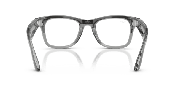 Ray-Ban Meta RW4012 Shiny Transparent Grey/Clear to Sapphire Transitions