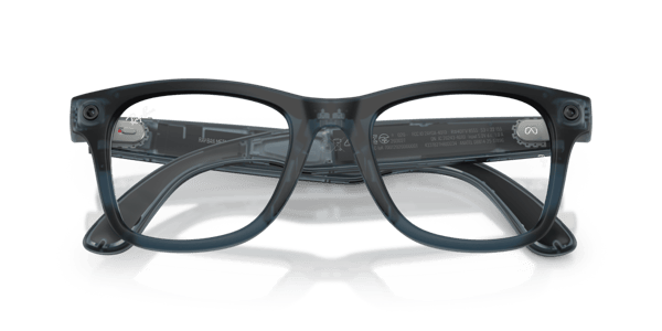 Ray-Ban Meta RW4011V Matte Transparent Ocean Blue/Demo Lens