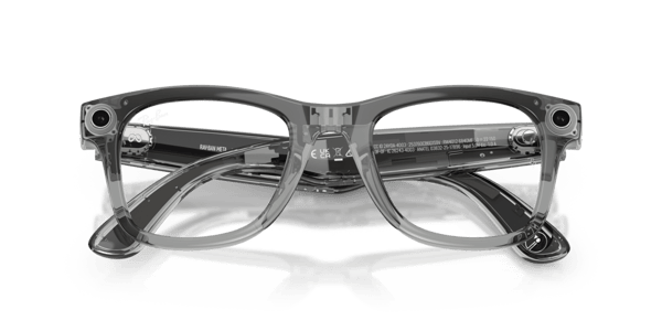 Ray-Ban Meta RW4012 Shiny Transparent Grey/Clear to Sapphire Transitions