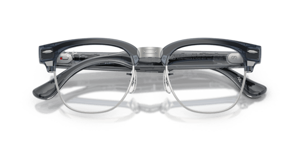 Ray-Ban Meta RW7004 Shiny Transparent Sky Blue/Clear to Sapphire Transitions