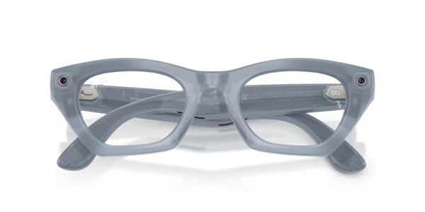 Ray-Ban Meta RW4015V Polished Milky Grey Lilac/Demo Lens