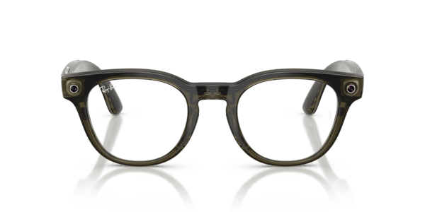 Ray-Ban Meta RW7002 Shiny Transparent Dark Olive/Demo Lens