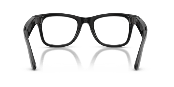 Ray-Ban Meta RW4011V Polished Transparent Black/Demo Lens