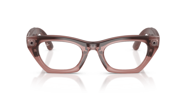 Ray-Ban Meta RW4015V Polished Milky Pink Blush/Demo Lens