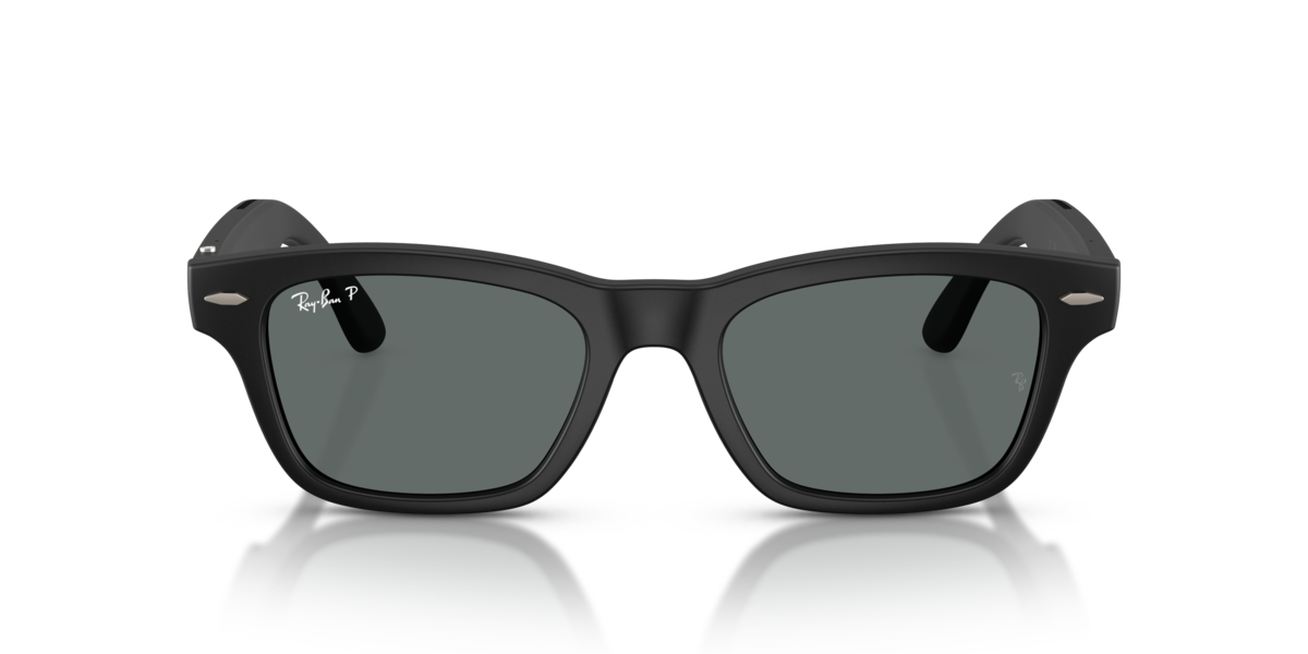 Ray-Ban Meta RW7005 Matte Solid Black/Dark Grey Polarized