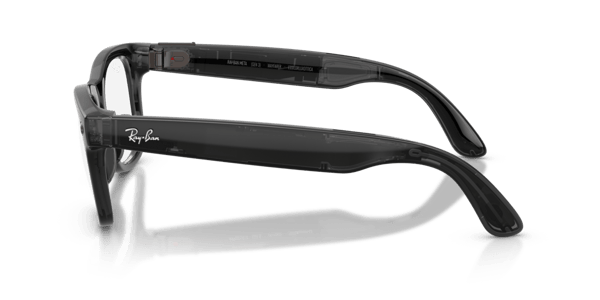 Ray-Ban Meta RW4011V Polished Transparent Black/Demo Lens