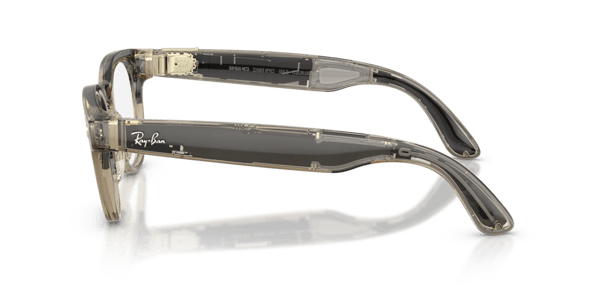 Ray-Ban Meta RW7002 Shiny Transparent Stone Beige/Demo Lens