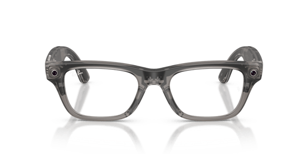 Ray-Ban Meta RW7001 Matte Transparent Ice Grey/Demo Lens