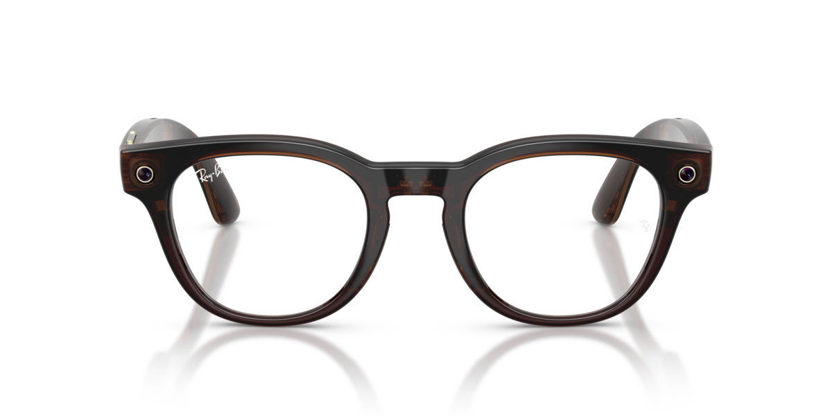 Ray-Ban Meta RW7002 Shiny Transparent Umber/Demo Lens