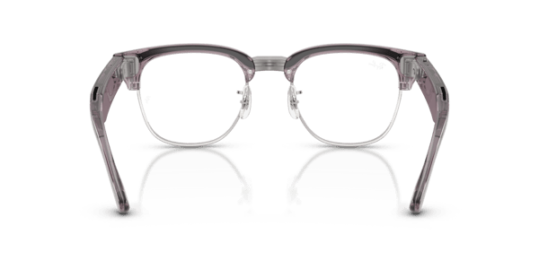 Ray-Ban Meta RW7004 Shiny Transparent Orchid/Clear to Ruby Transitions