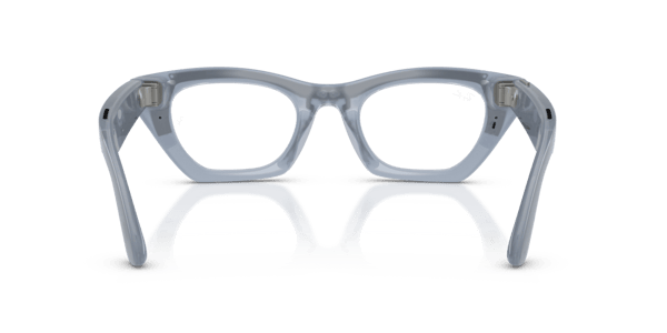 Ray-Ban Meta RW4015V Polished Milky Grey Lilac/Demo Lens