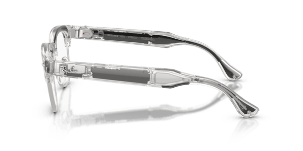 Ray-Ban Meta RW7004V Polished Transparent Iron Grey/Demo Lens