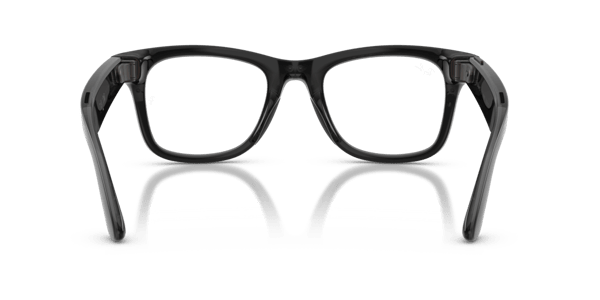 Ray-Ban Meta RW4011 Polished Transparent Black/Clear to Aquamarine Transitions