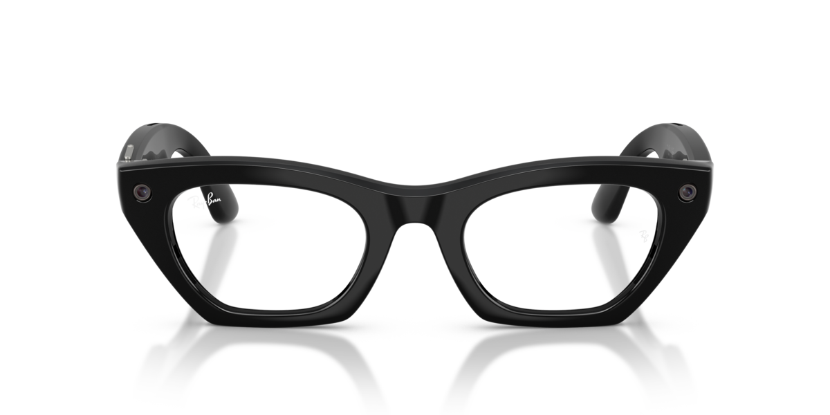Ray-Ban Meta RW4015 Shiny Black/Clear to Green Transitions