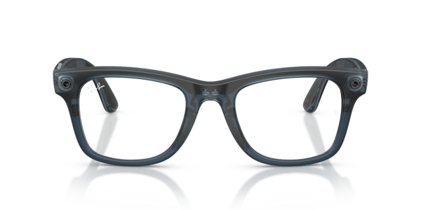 Ray-Ban Meta RW4011V Matte Transparent Ocean Blue/Demo Lens