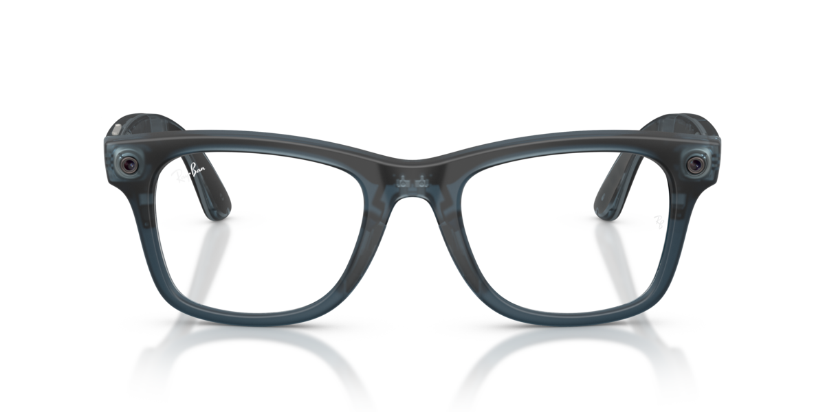 Ray-Ban Meta RW4011V Matte Transparent Ocean Blue/Demo Lens