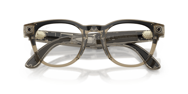Ray-Ban Meta RW7002 Shiny Transparent Stone Beige/Demo Lens