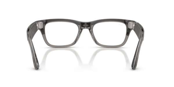 Ray-Ban Meta RW7001 Matte Transparent Ice Grey/Demo Lens