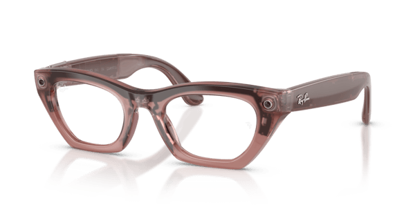 Ray-Ban Meta RW4015V Polished Milky Pink Blush/Demo Lens