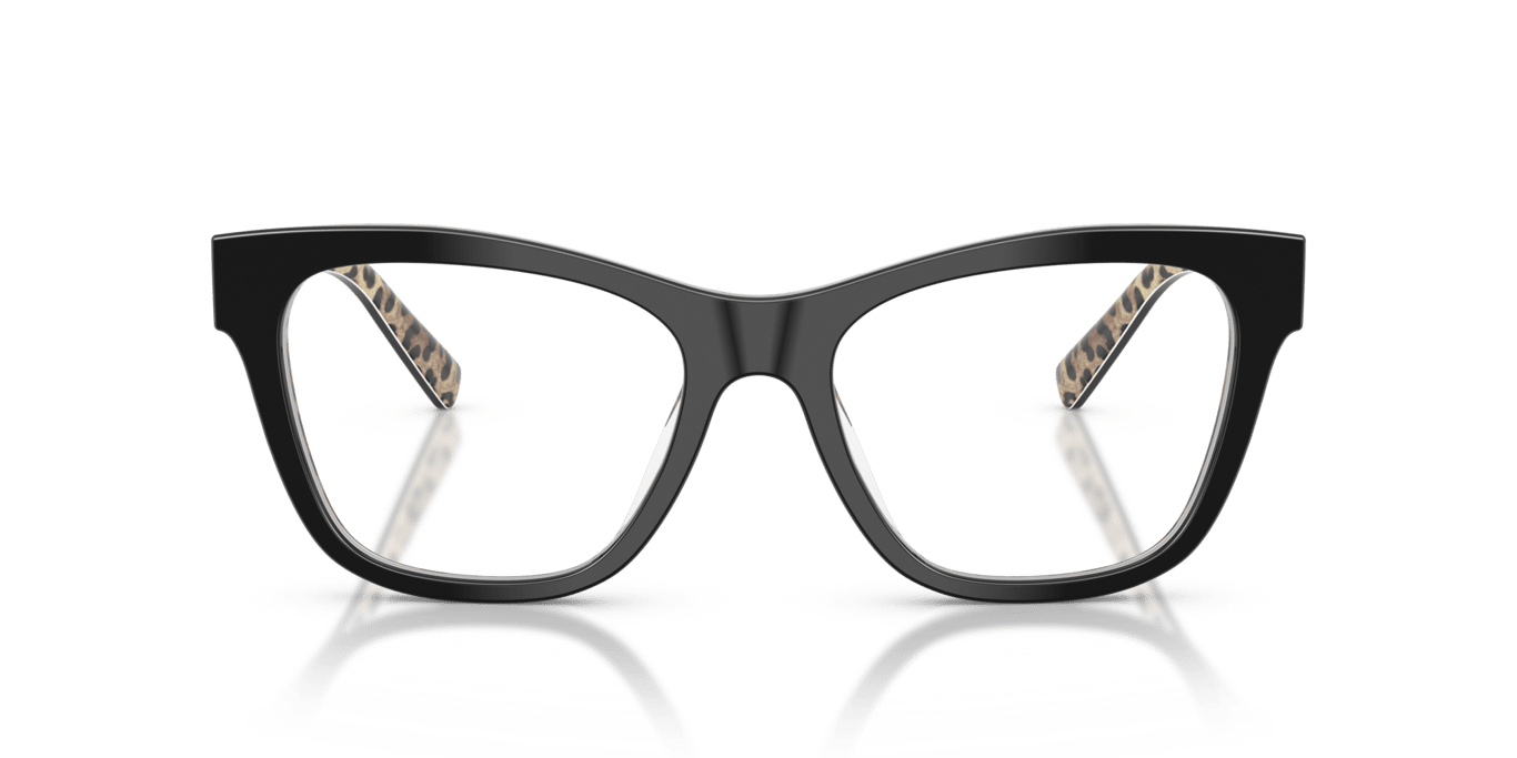 Dolce&Gabbana DG3430 Black On Leo Brown