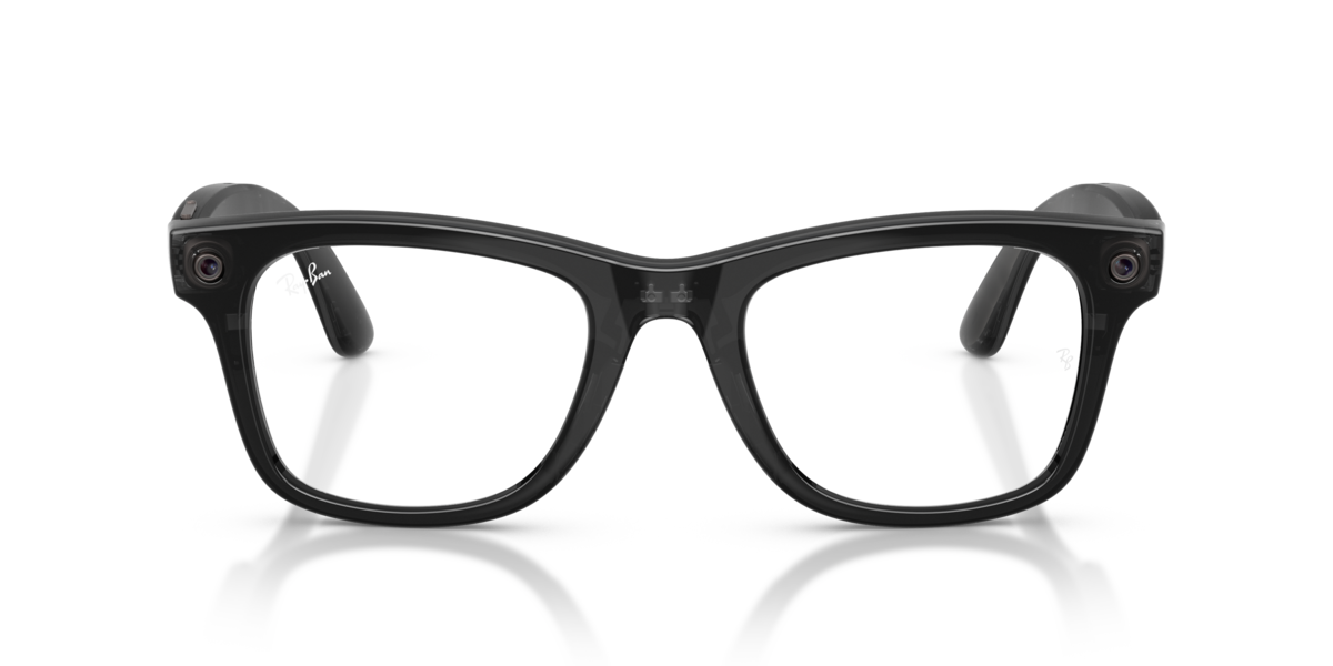 Ray-Ban Meta RW4011 Polished Transparent Black/Clear to Aquamarine Transitions