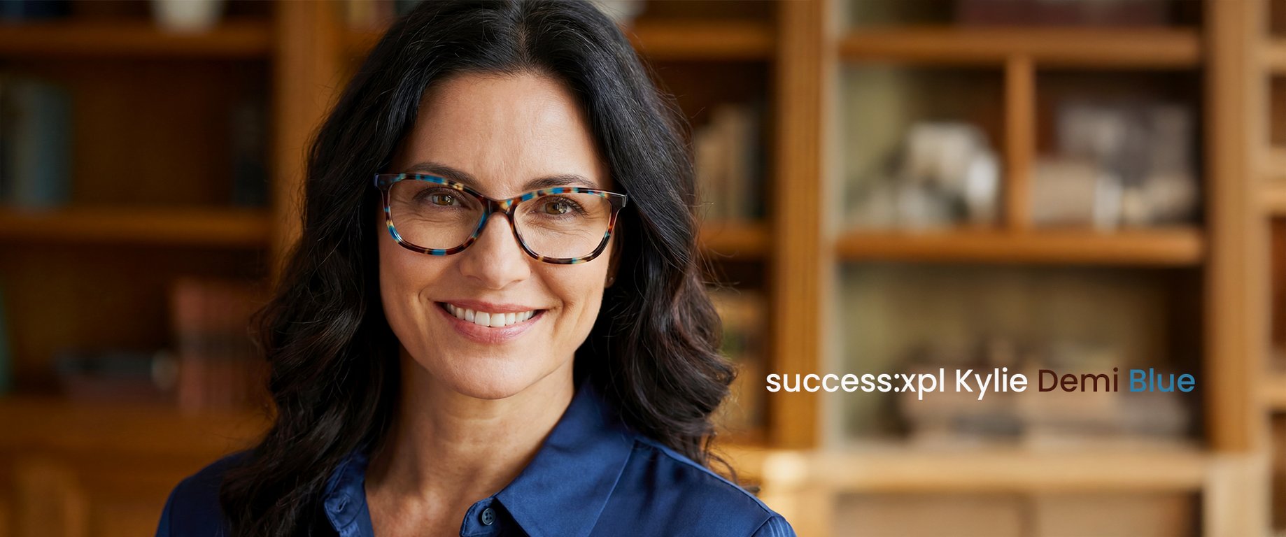 success:xpl Kylie Demi Blue Womens Eyeglasses