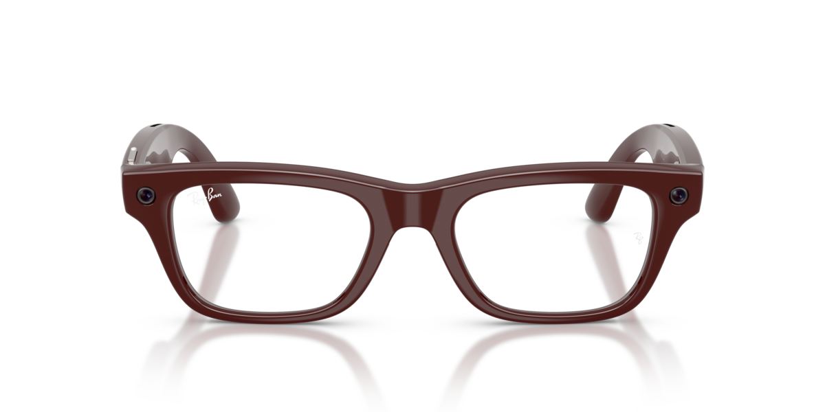 Ray-Ban Meta RW7001 Shiny Burgundy/Demo Lens