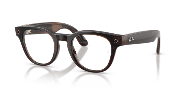 Ray-Ban Meta RW7002 Shiny Transparent Umber/Demo Lens