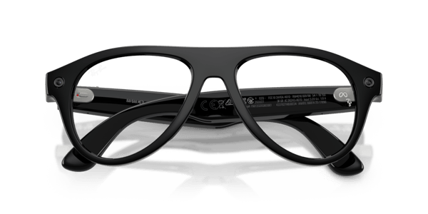 Ray-Ban Meta RW4016 Shiny Black/Clear to Green Transitions
