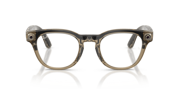 Ray-Ban Meta RW7002 Shiny Transparent Stone Beige/Demo Lens