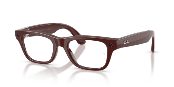 Ray-Ban Meta RW7001 Shiny Burgundy/Demo Lens