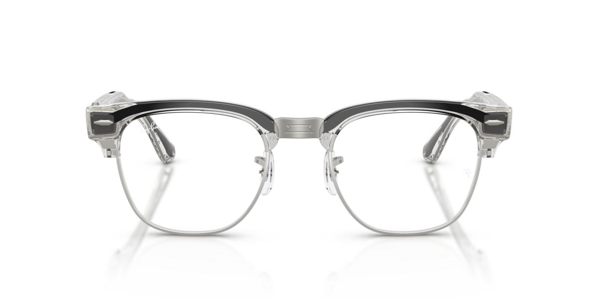 Ray-Ban Meta RW7004V Polished Transparent Iron Grey/Demo Lens