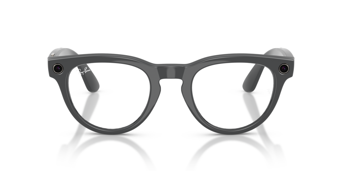 Ray-Ban Meta RW4013 Shiny Asteroid Grey/Clear to Emerald Transitions