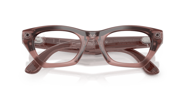 Ray-Ban Meta RW4015V Polished Milky Pink Blush/Demo Lens
