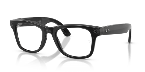 Ray-Ban Meta RW4011V Polished Transparent Black/Demo Lens