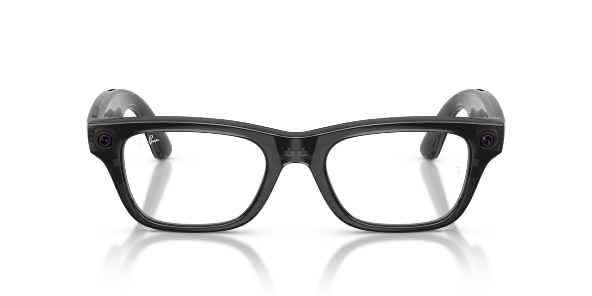Ray-Ban Meta RW7001 Shiny Transparent Black/Demo Lens