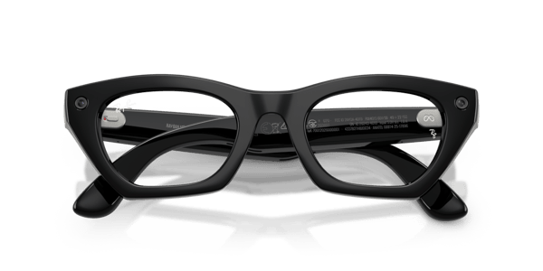 Ray-Ban Meta RW4015 Shiny Black/Clear Blue-Violet Light Filter