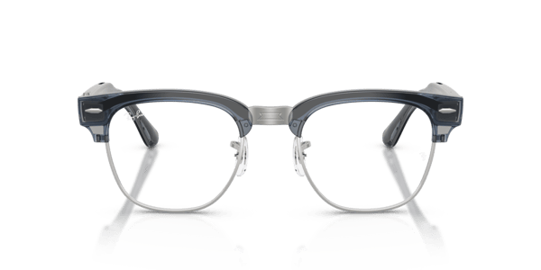 Ray-Ban Meta RW7004 Shiny Transparent Sky Blue/Clear to Sapphire Transitions