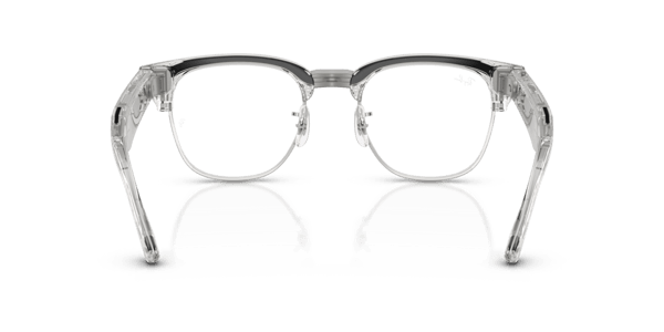 Ray-Ban Meta RW7004V Polished Transparent Iron Grey/Demo Lens
