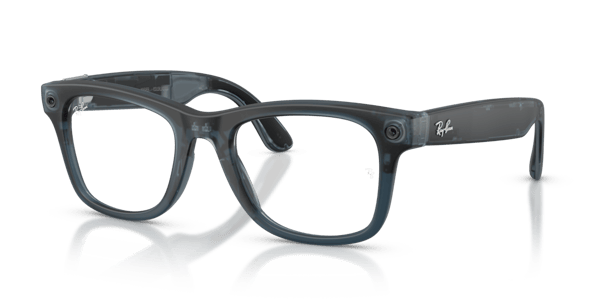 Ray-Ban Meta RW4011 Matte Transparent Ocean Blue/Clear to Grey Transitions