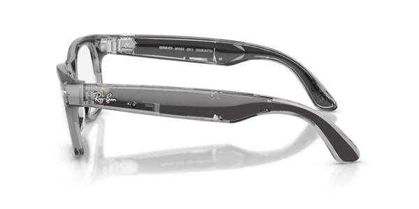 Ray-Ban Meta RW4012 Shiny Transparent Grey/Clear to Sapphire Transitions