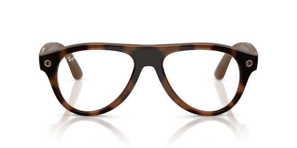 Ray-Ban Meta RW4016 Polished Havana/Clear to Brown Transitions