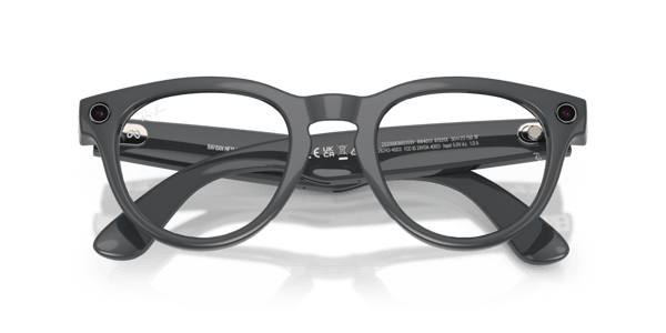 Ray-Ban Meta RW4013 Shiny Asteroid Grey/Clear to Emerald Transitions