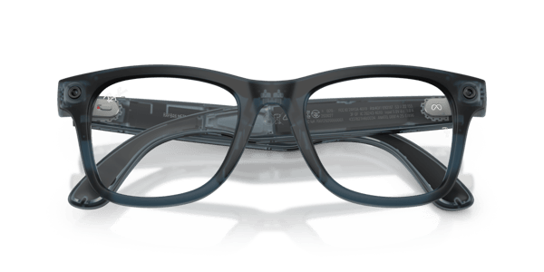 Ray-Ban Meta RW4011 Matte Transparent Ocean Blue/Clear to Grey Transitions